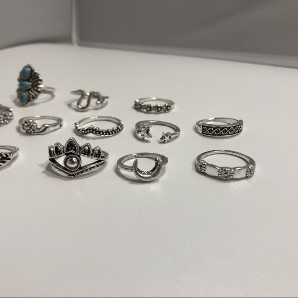 ☀️Boho Silver Ring Set☀️ - Picture 7 of 10